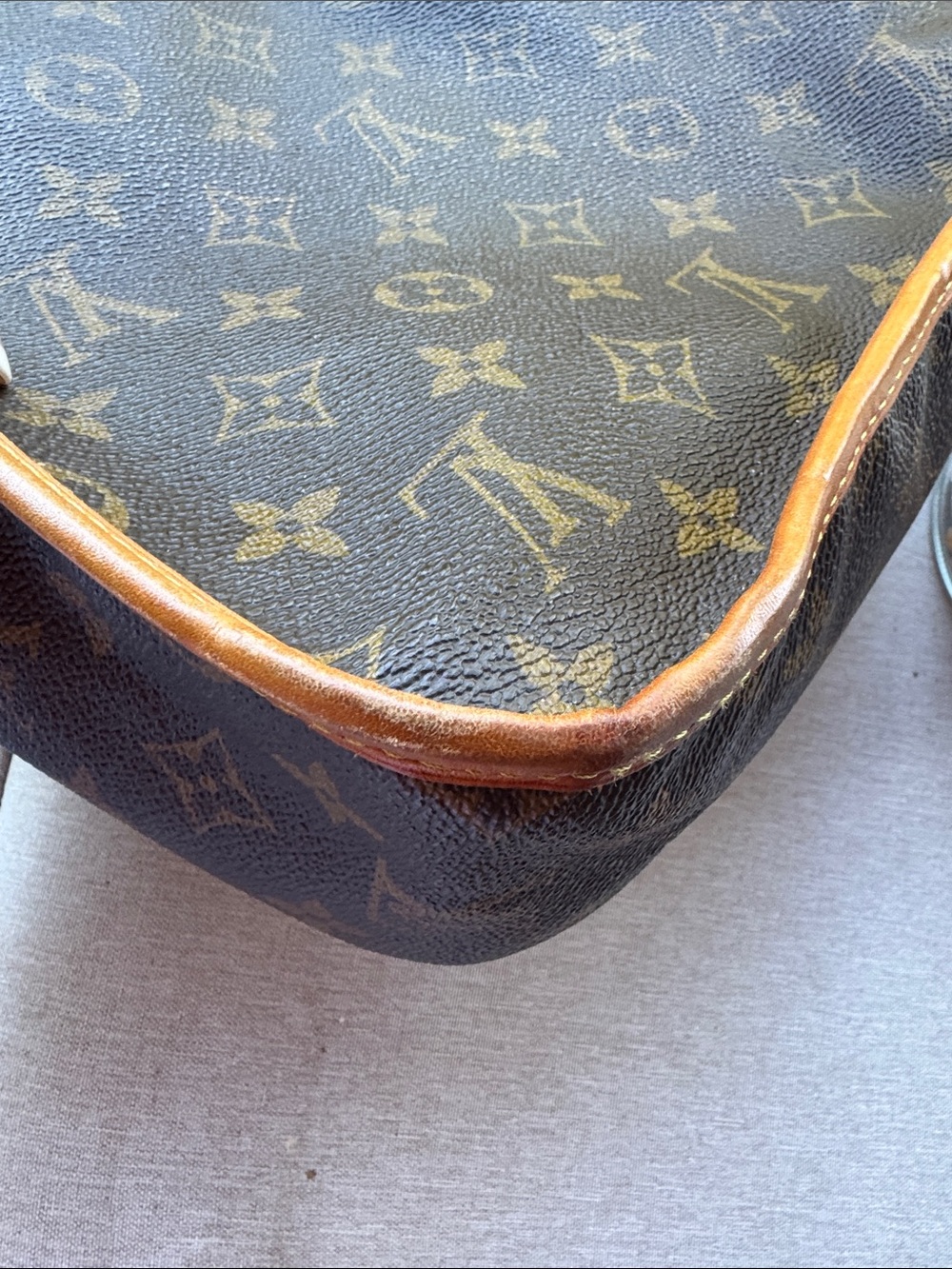 Louis Vuitton Brown Monogram Crossbody Messenger Bag - Picture 7 of 12